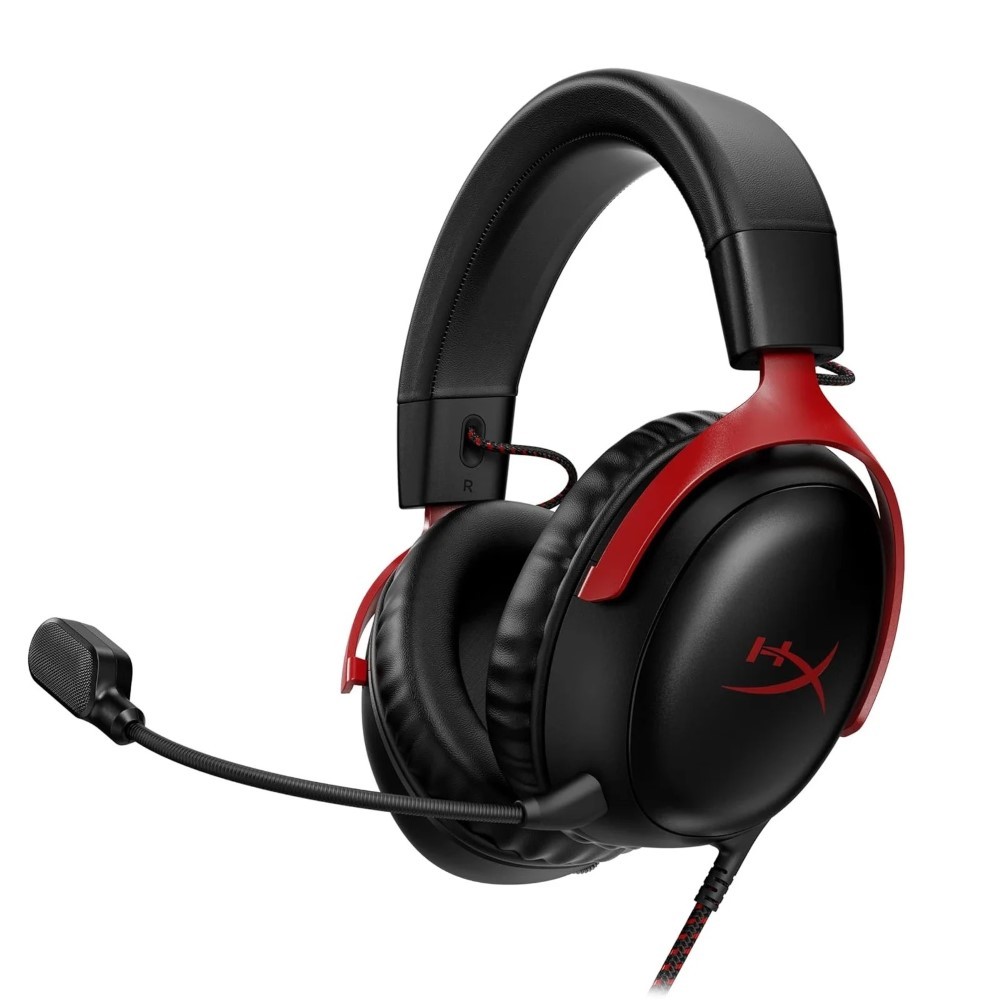 HyperX Cloud III Wired Gaming Headset Black/Red Open Box