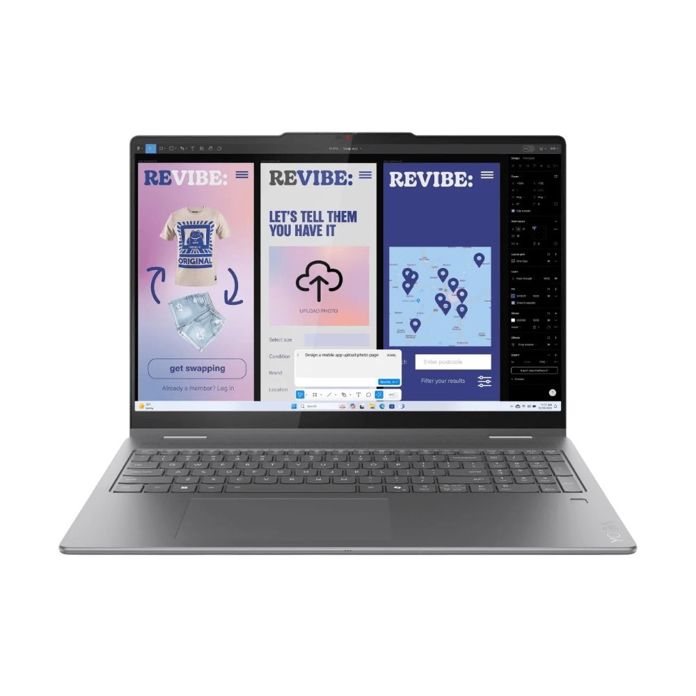 Lenovo Yoga 7 2-in-1 16ILL10 Intel Core Ultra 7 256V ( 4.8 GHz) 16GB Soldered RAM 1TB SSD 16” WUXGA IPS (x360 – TOUCH) Luna Grey Windows 11 Home
