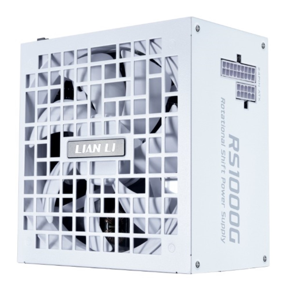 Lian Li RS 1000W Fully Modular 80+ Gold PCIE 5.1 Black PSU with Hub ATX 3.1 – White