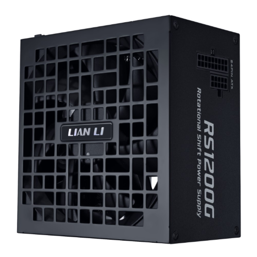 Lian Li RS 1200W Fully Modular 80+ Gold PCIE 5.1 Black PSU with Hub ATX 3.1 – Black