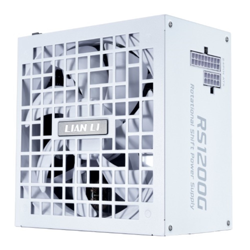 Lian Li RS 1200W Fully Modular 80+ Gold PCIE 5.1 Black PSU with Hub ATX 3.1 – White