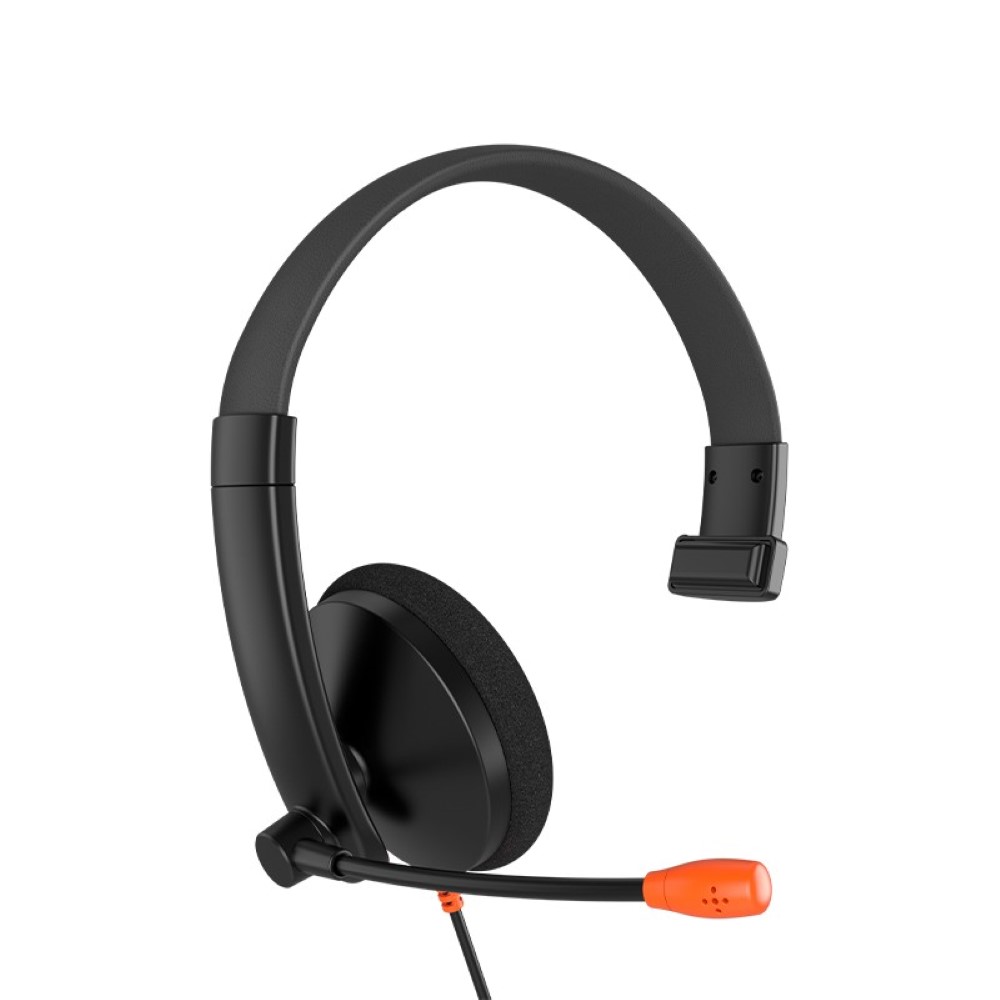 Meetion HP002 3.5mm Single-Ear Telephone Headset - Black