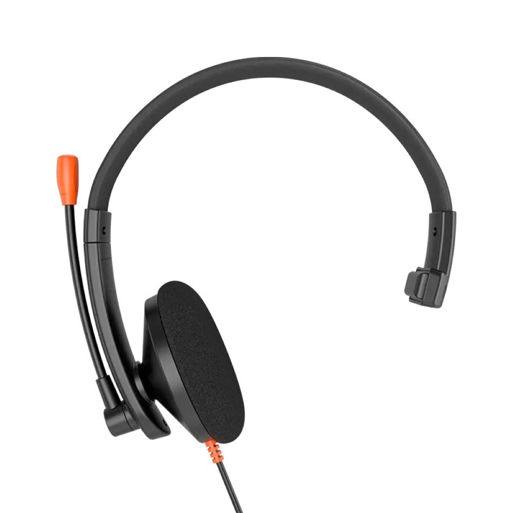 Meetion HP002U USB Single Ear Telephone Headset - Black
