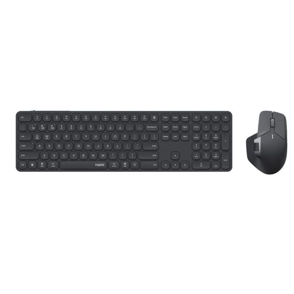 Rapoo 9560M Wireless Keyboard and Mouse Combo - Dark Grey