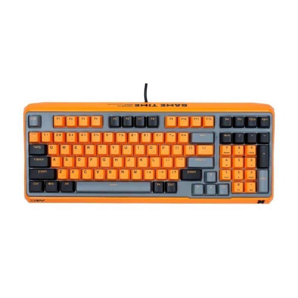 Rapoo ESK750 TM RGB Backlit Game Mechanical Keyboard – Orange Grey Black