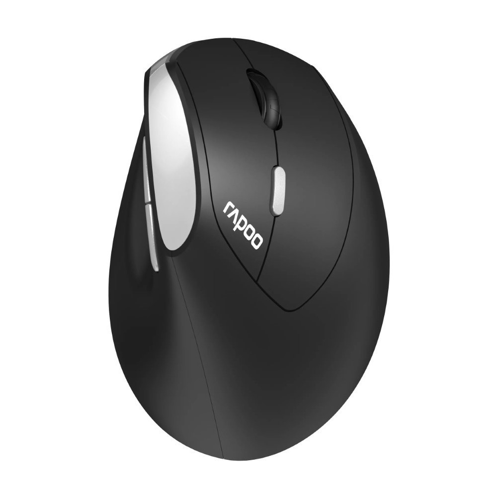Rapoo EV250 Silent Vertical Ergonomic 2.4G Wireless Optical Mouse - Black