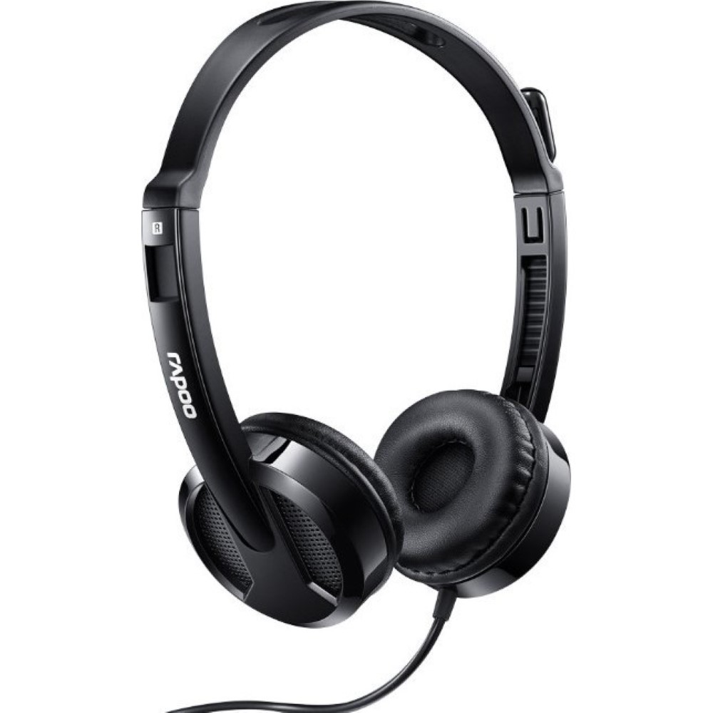 Rapoo H100 Wired Stereo Headset Black