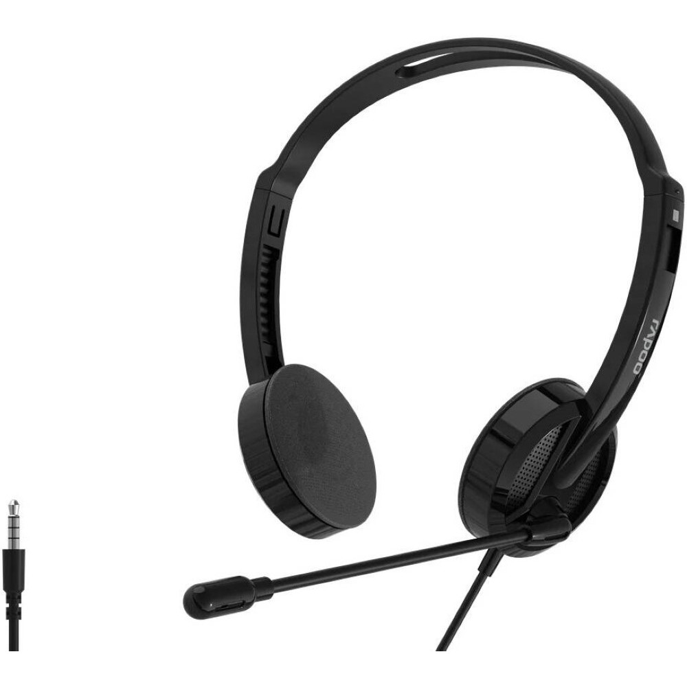 Rapoo H101 Wired Stereo Microphone Noise Cancelation Headphone