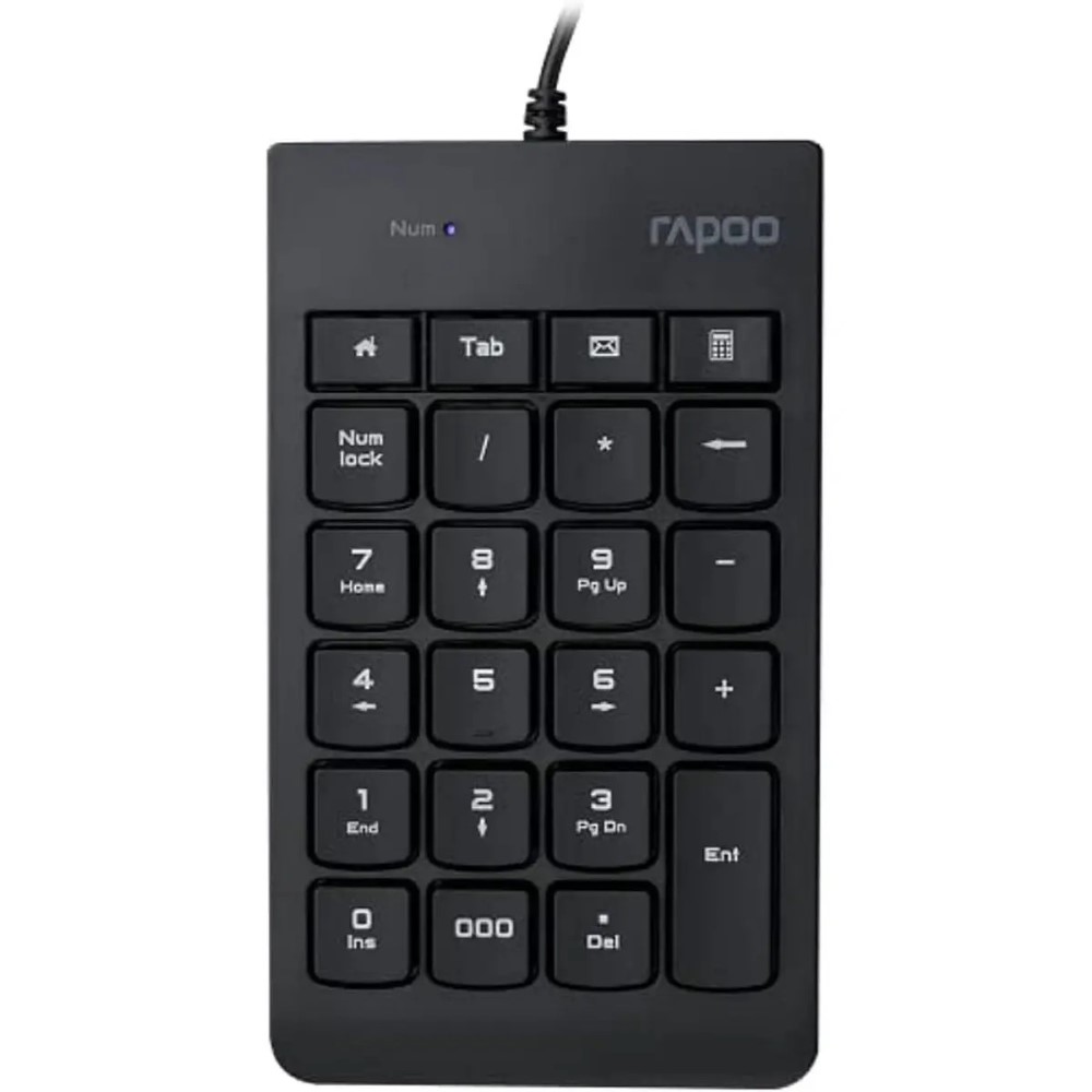 Rapoo K10 Wired Numeric NumberPad Keyboard - Black