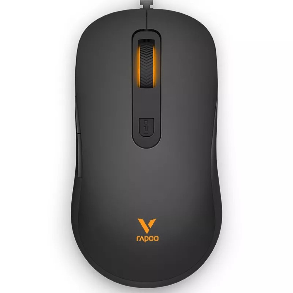 Rapoo V16 RGB Optical Gaming Wired Mouse - Black