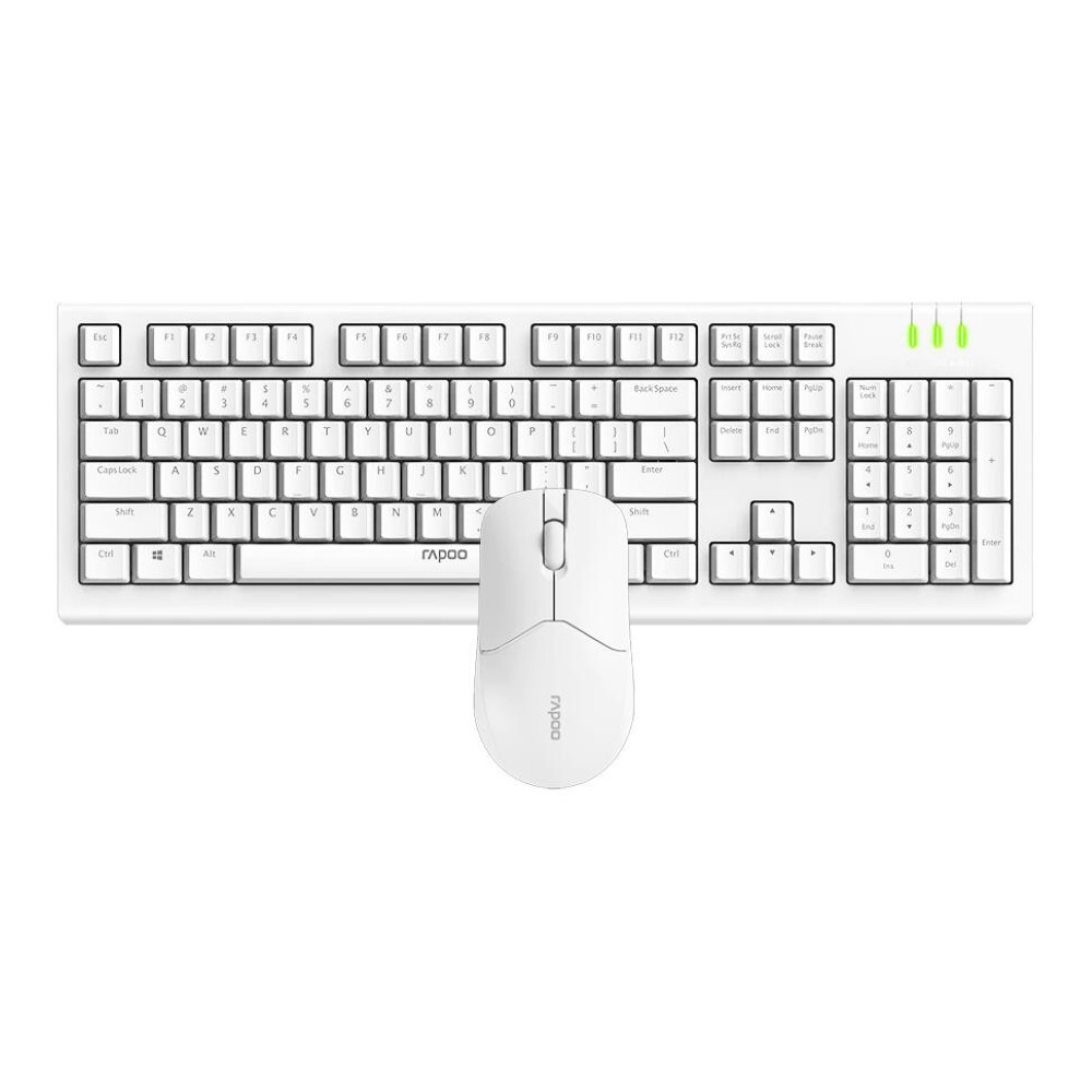 Rapoo X1500 Pro Wireless Mouse Keyboard Combo - White