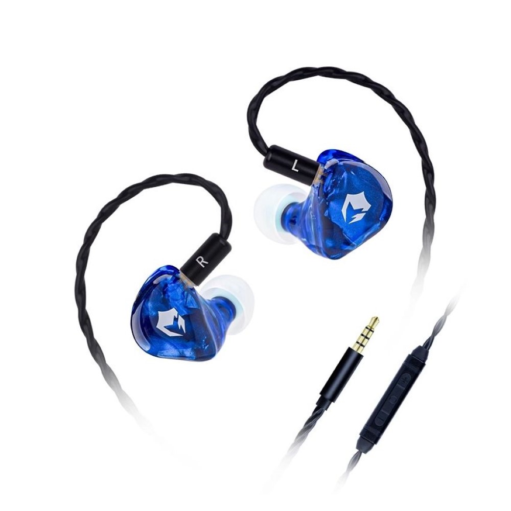 EPZ G10 Earphones Wired HIFI 10MM LCP Dynamic Driver IEM In Ear Monitor 0.78 2 Pin Detachable Cable Earbuds Gaming Headset – 3.5mm With Mic – Sea Blue