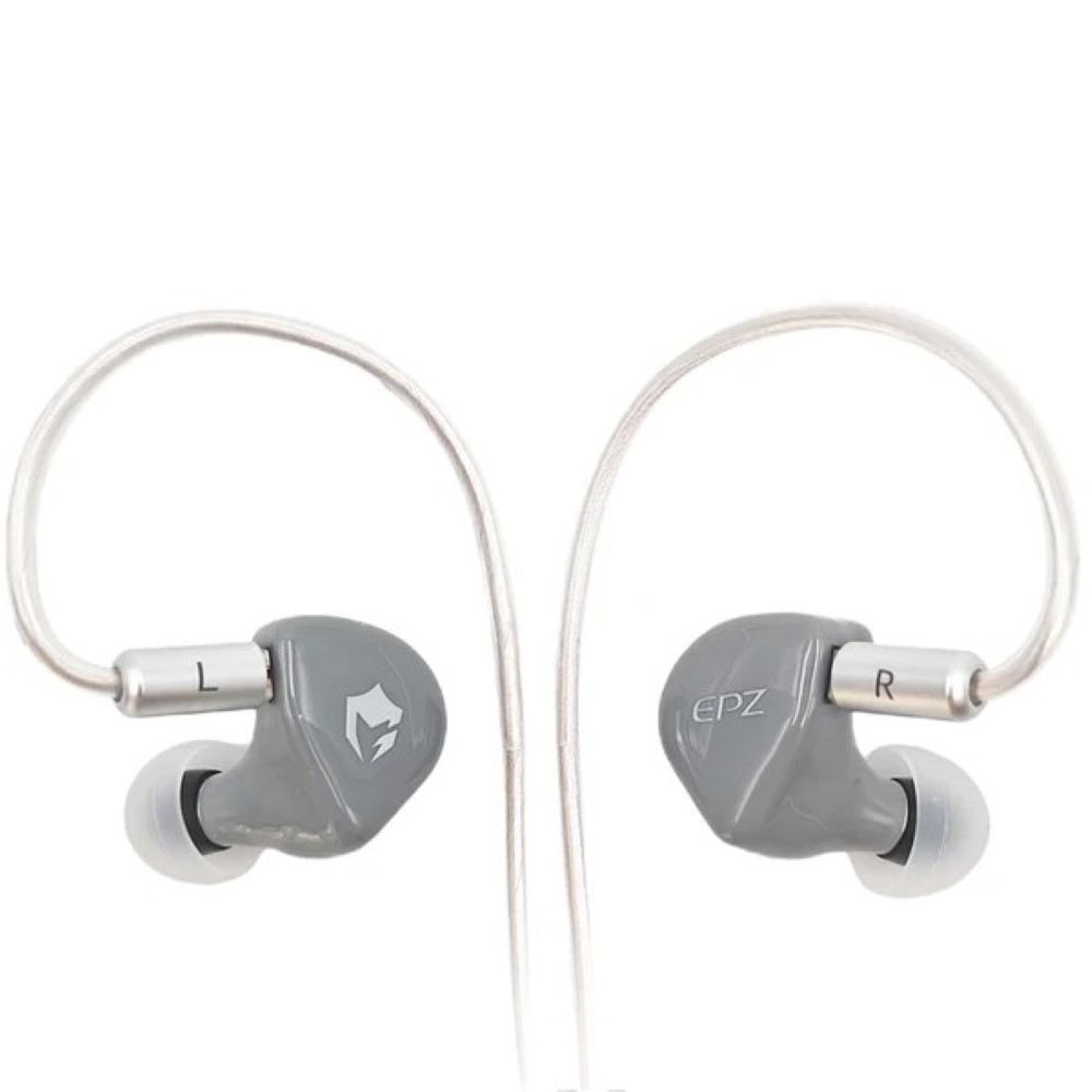 EPZ G20 Wired Earphones HIFI Music IEM In Ear Headphones Gaming Headset 3.5MM Earphone Cable – Gray