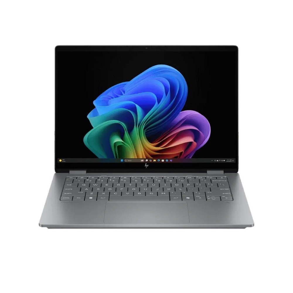 HP OmniBook X Flip 14 FM0096TU Intel Core Ultra 7 256v 16GB 512GB SSD 14″ 2k IPS Touchscreen x360 Display Backlit KB Win11 Meteor Silver