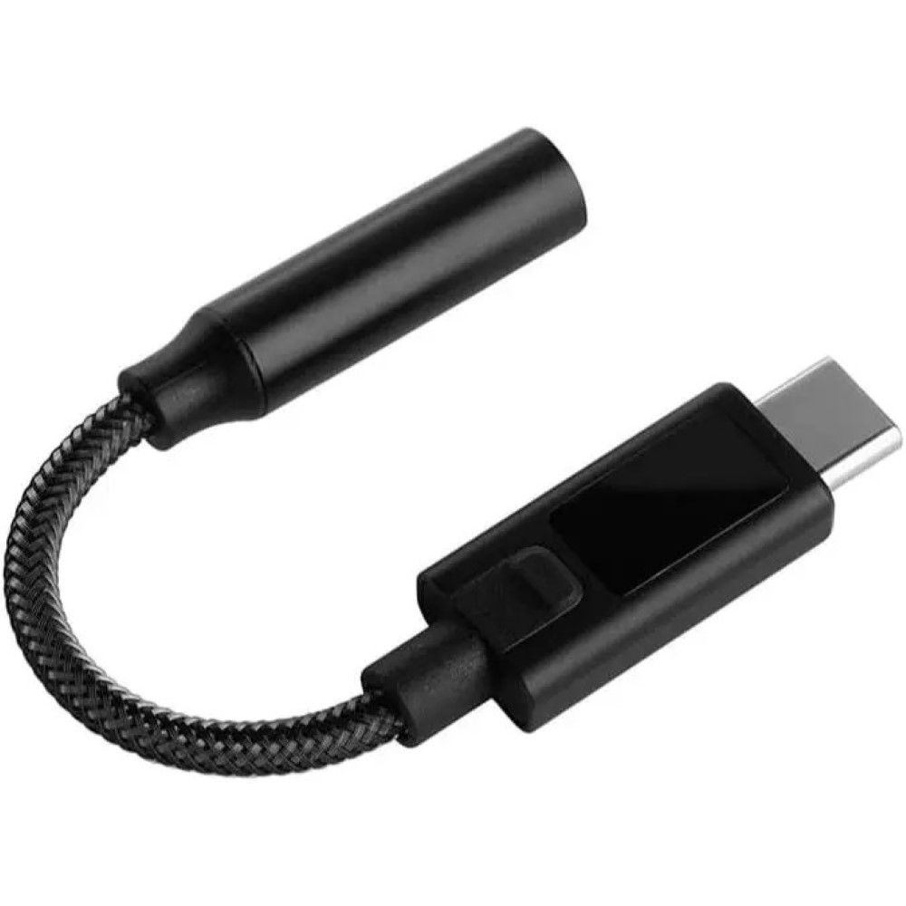 KZ AM02 Portable DAC Decoding Amplifier USB C to 3.5mm Audio Adapter Male to Female Durable Kevlar Braided Cable with Professional 4-Stage EQ Tuning