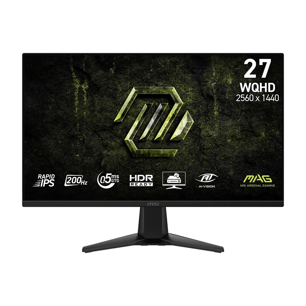 MSI MAG MONITOR : 275QF E20 Gaming Monitor 27″ Rapid IPS Display WQHD Resolution 200Hz
