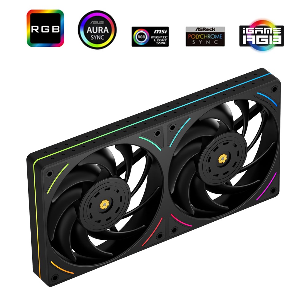 Thermalright TL-UB24 Computer Case Fan 2 IN 1 ARGB 240mm Case Fan - Black