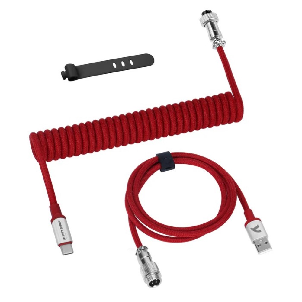 ATTACK SHARK C01 Coiled Cable Red