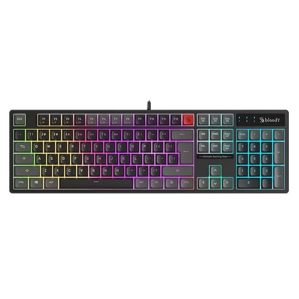 Bloody B230N Neon Gaming Keyboard - Black