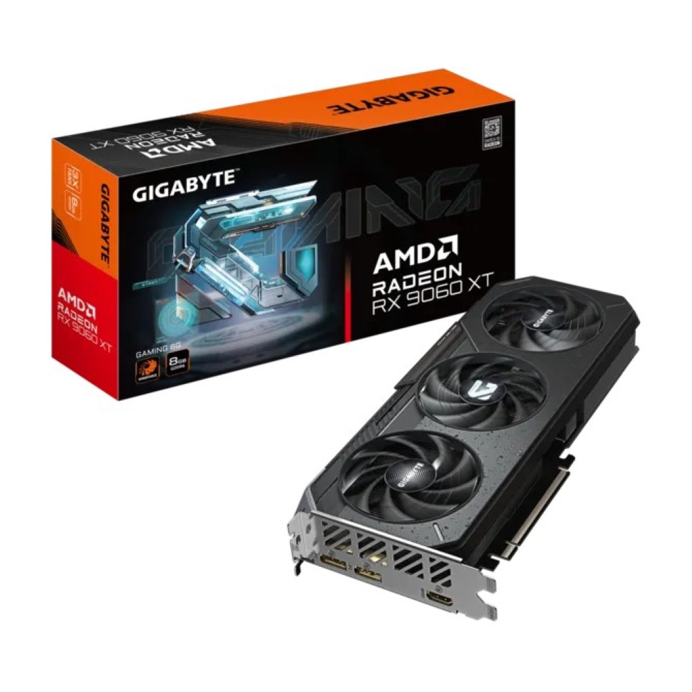 GIGABYTE Radeon RX 9060 XT GAMING 8G Video Graphics Card 8GB GDDR6 20Gbps 128 Bit Boost Up To 3130MHz