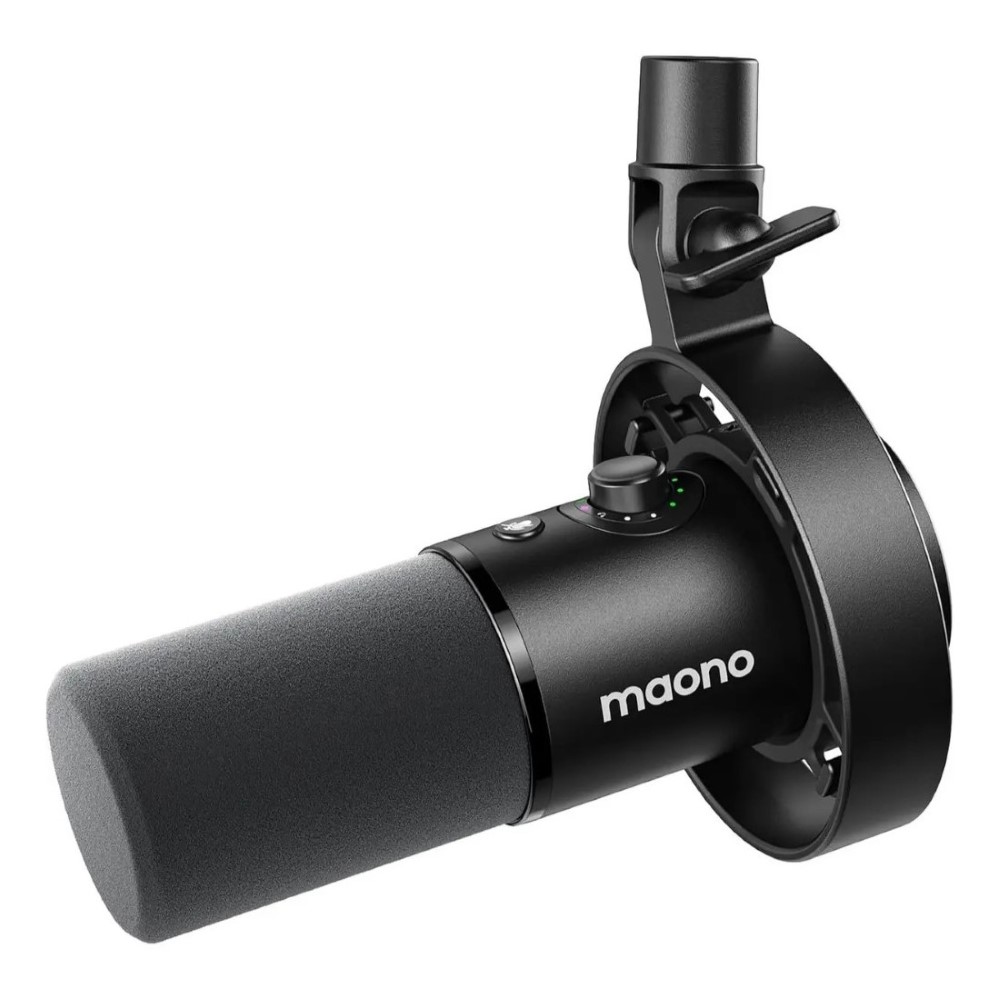 Maono PD300X Dynamic Microphone XLR USB Podcast Recording Mic for Vocal AContent Creation Home Studio Voiceover with 192kHz/24bit Noise Reduction Mic Gain Monitoring Mute