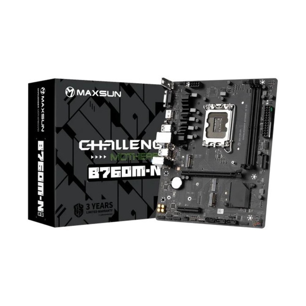 Maxsun Challenger B760M-N D5 V2 Intel 12/13th Gen microATX Motherboard