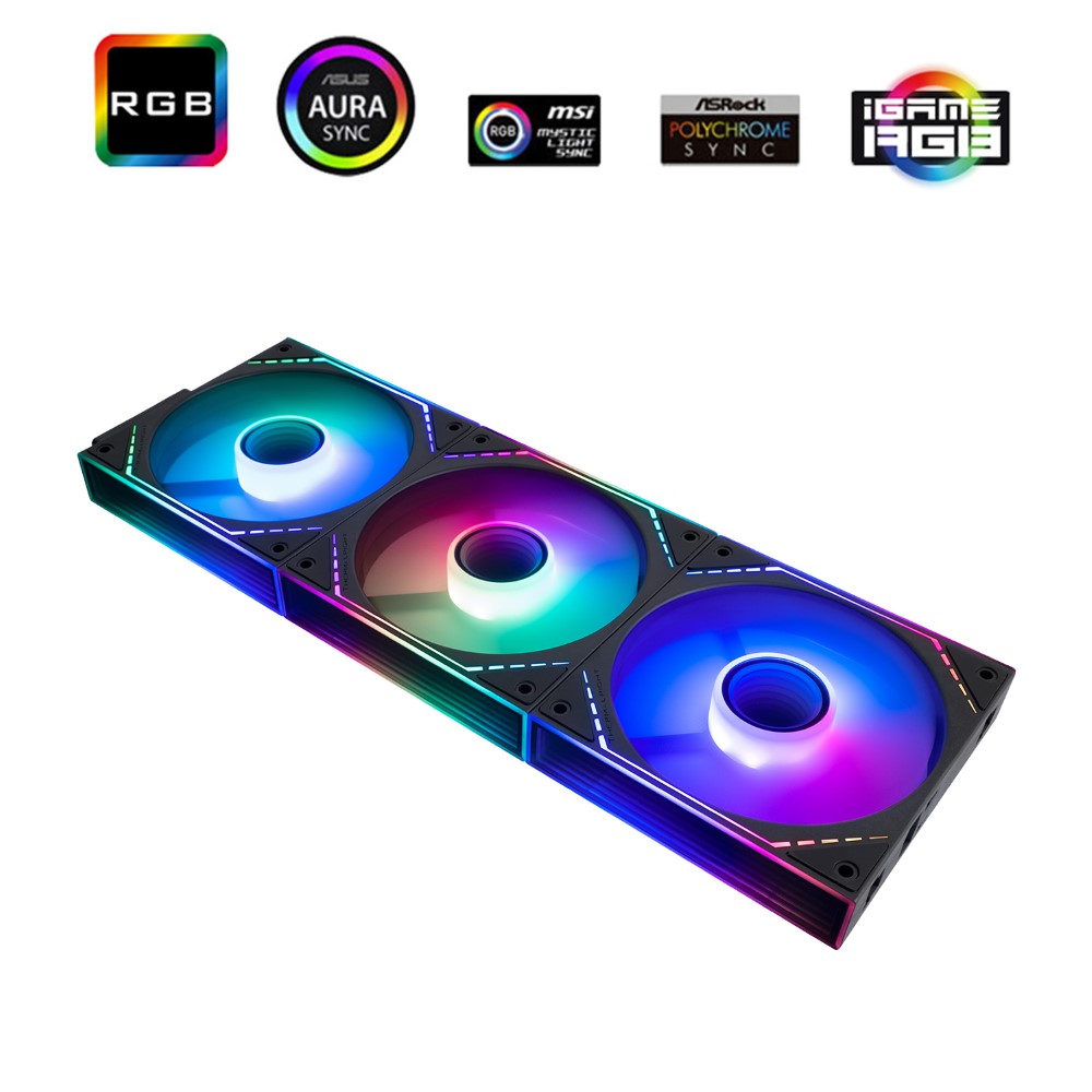 Thermalright TL-M12QR X3 120mm PC Reverse Blade Case Cooling Fans