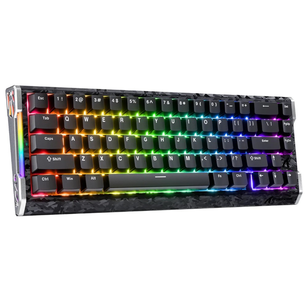 ATTACK SHARK R68 HE Carbon Fiber Rapid Trigger Keyboard Magnetic Switch Black