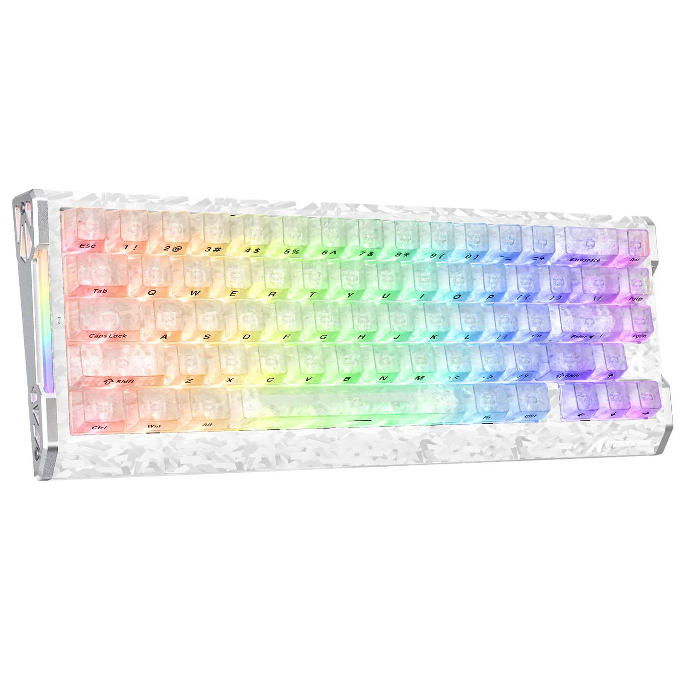 ATTACK SHARK R68 HE Carbon Fiber Rapid Trigger Keyboard Magnetic Switch Ice Ninja