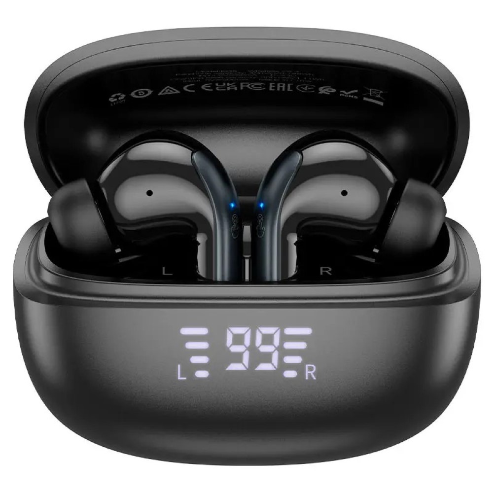 HOCO EQ5 Energy True Wireless ANC+ENC Noise Reduction Wireless BT Earbuds - Black