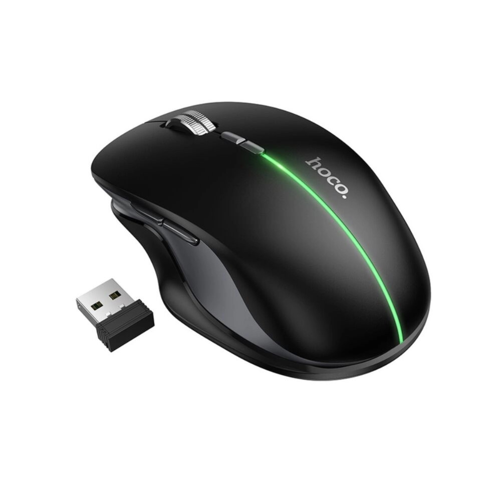 HOCO GM40 Dixon Dual Mode Wireless Mouse Bluetooth & 2.4G – Black
