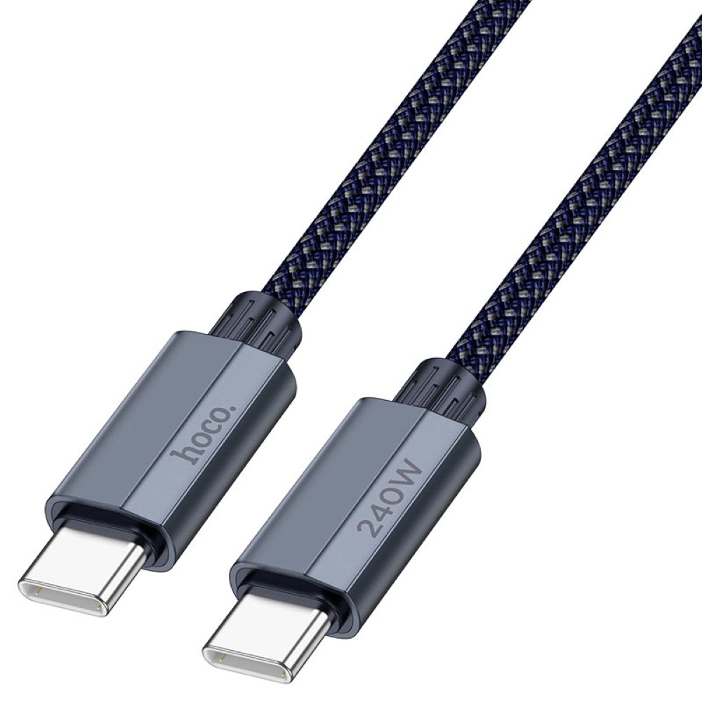 HOCO U134 Primero PD 240W Fast Charge Cable Type-C to Type-C - Dark Blue