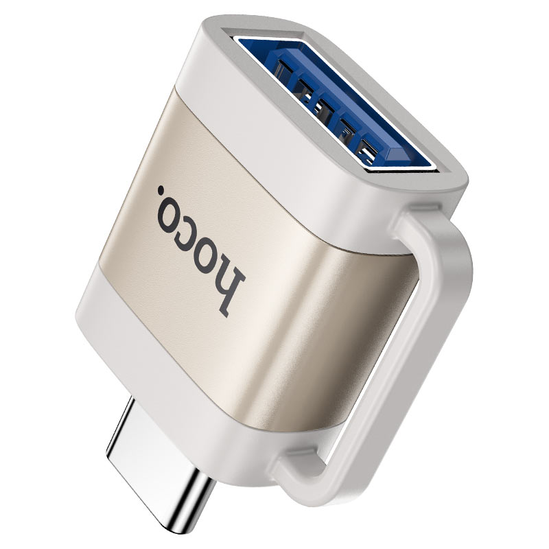HOCO UA31C Type-C Male to USB Female OTG Adapter Gray