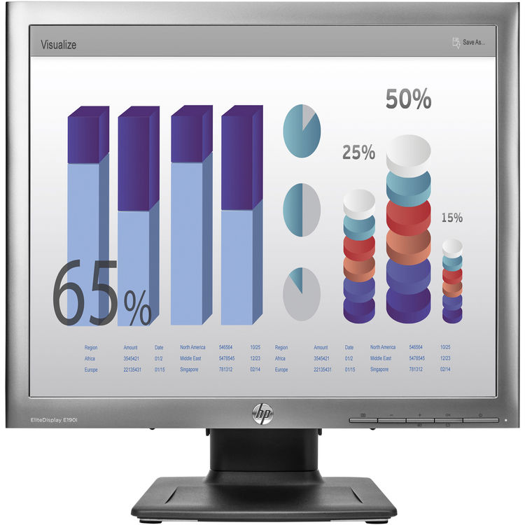 HP E190i 18.9″ EliteDisplay Widescreen LED Backlit IPS Monitor (Used)
