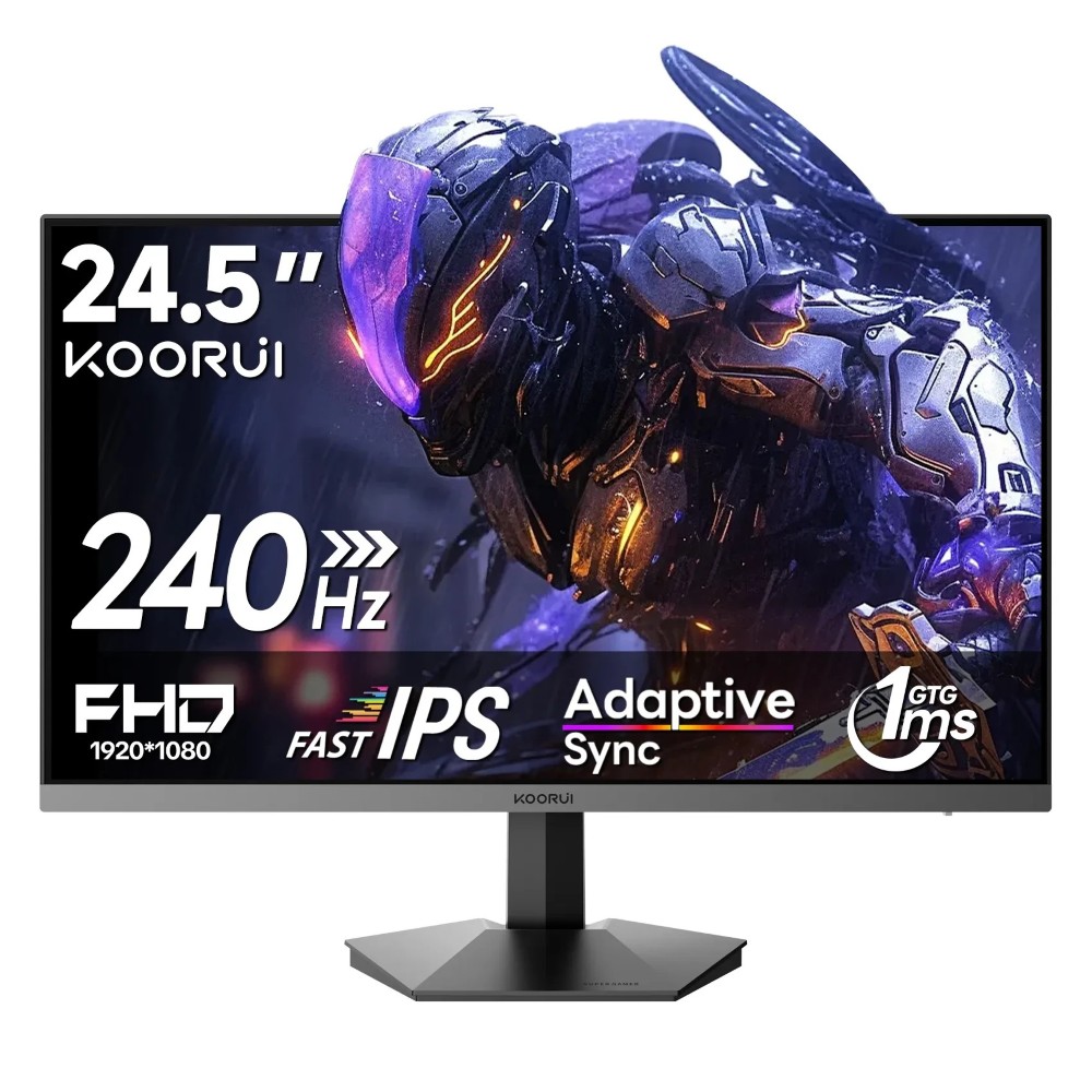 KOORUI MONITOR  G2511X 24.5 240hz Gaming Monitor FHD 1080p, IPS Panel