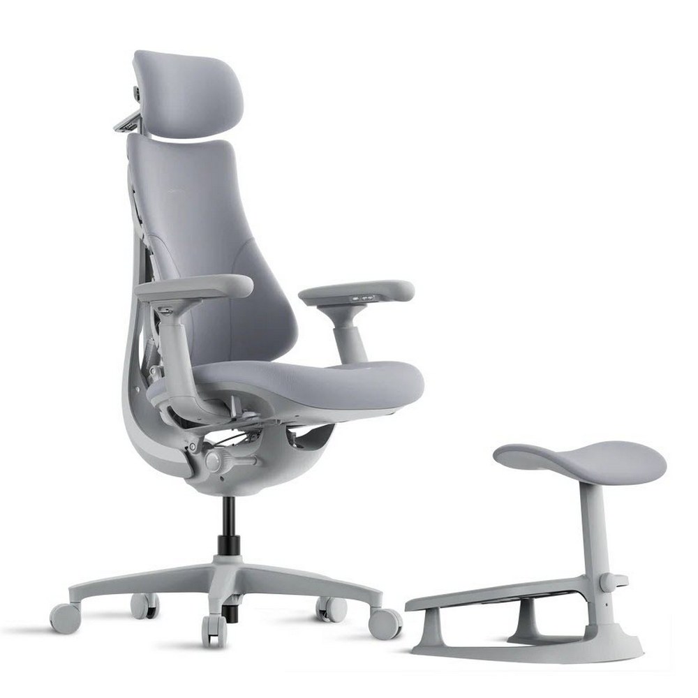 CHAIR LiberNovo Omni Dynamic Ergonomic Chair – Standard Bundle with Footrest (48cm Seat Depth) Space Grey