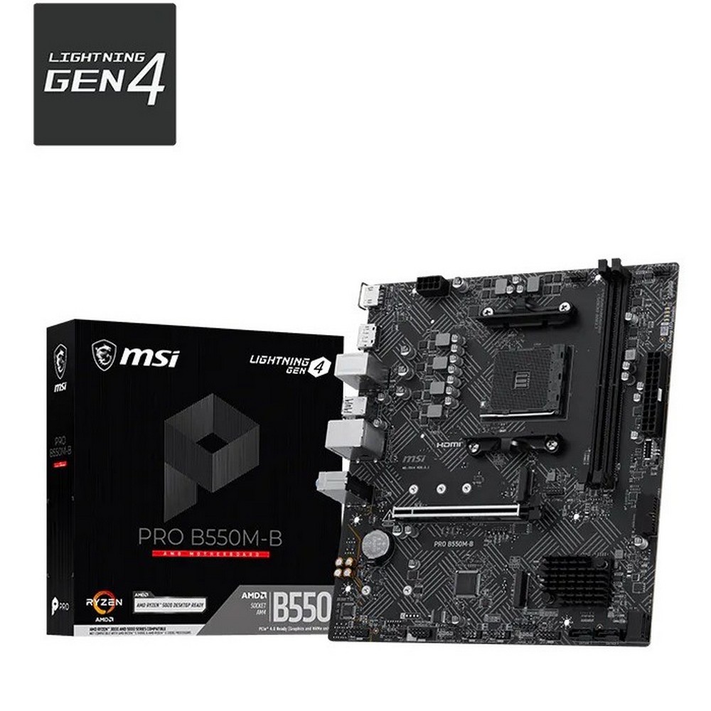MSI PRO B550M-B AM4 AMD B550 ATX AMD Motherboard