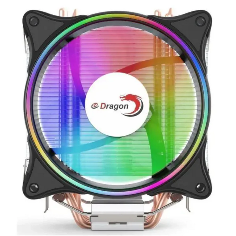 eDragon EDC-1512 Chillspike 4-Heatpipe Tower RGB CPU Cooler