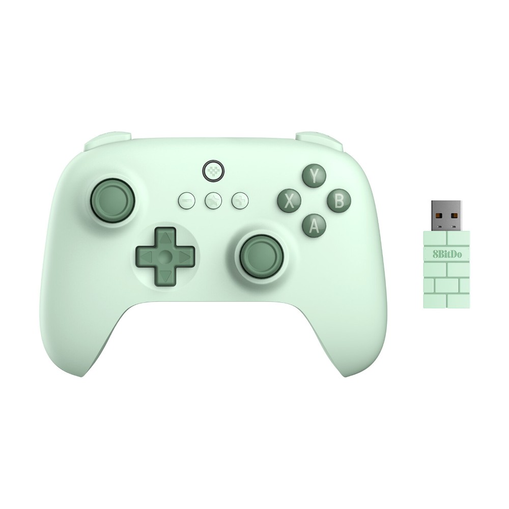 8BitDo Ultimate 2C Wireless Controller – Hall Effect Joysticks, 1000Hz Polling Rate, 2.4G & Bluetooth Gaming Controller (Green)