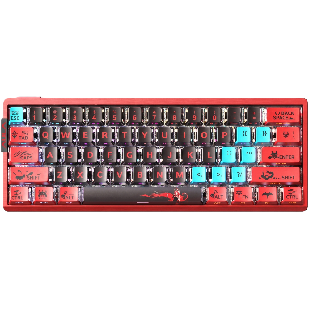 AULA AG60 MAX Wired Hall Effect Magnetic Gaming Keyboard Firefly Heat Sublimation Red – Frostcore Switches (AULA NEW STOCK)