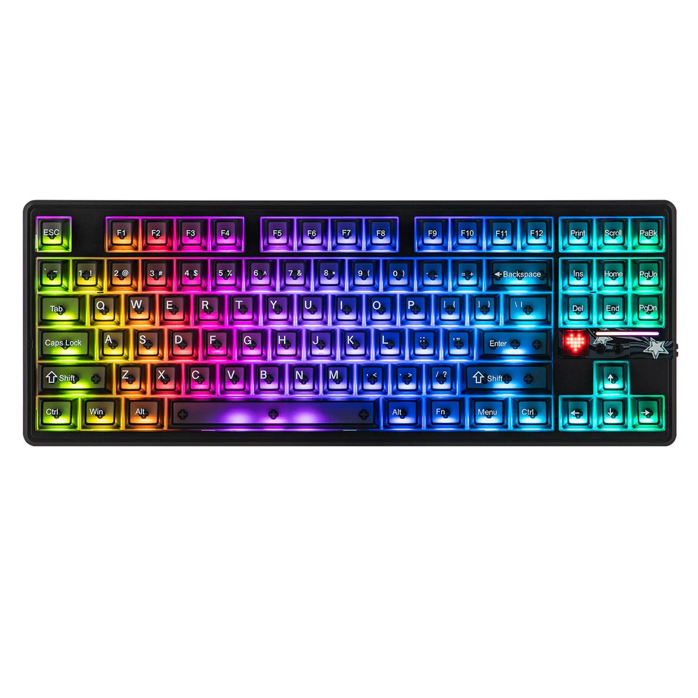 AULA F87 Pro V2 TKL Gasket-Mounted Wireless Gaming Black Frosted X3 Switchs (AULA NEW STOCK)
