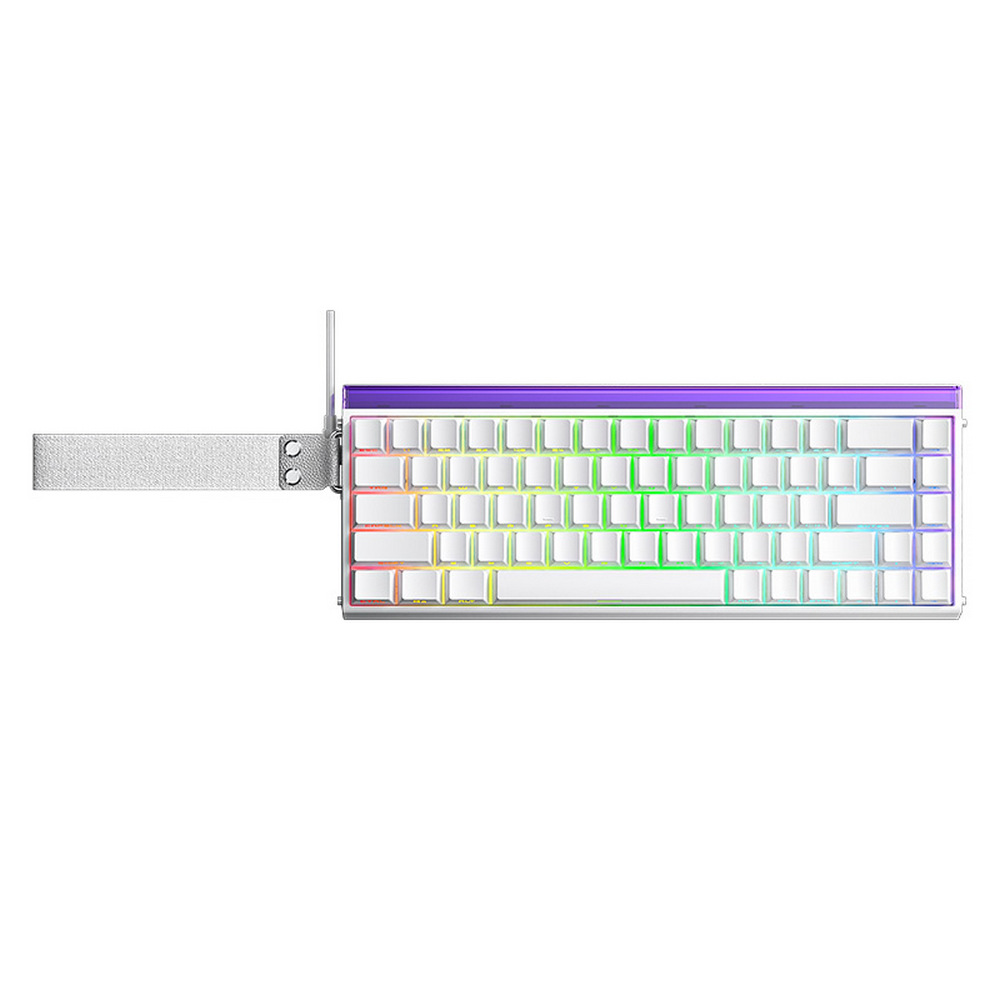 AULA HERO 68 HE Wired Mechanical Keyboard Gradient Black Red White – Black King Magnetic Switch (AULA NEW STOCK)