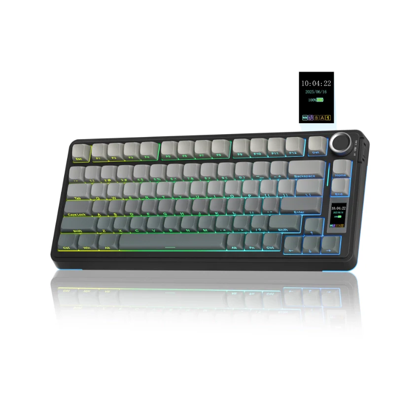 AULA S75Pro Wireless Mechanical Keyboard Gradient Grey Star Vector Switches (AULA NEW STOCK)