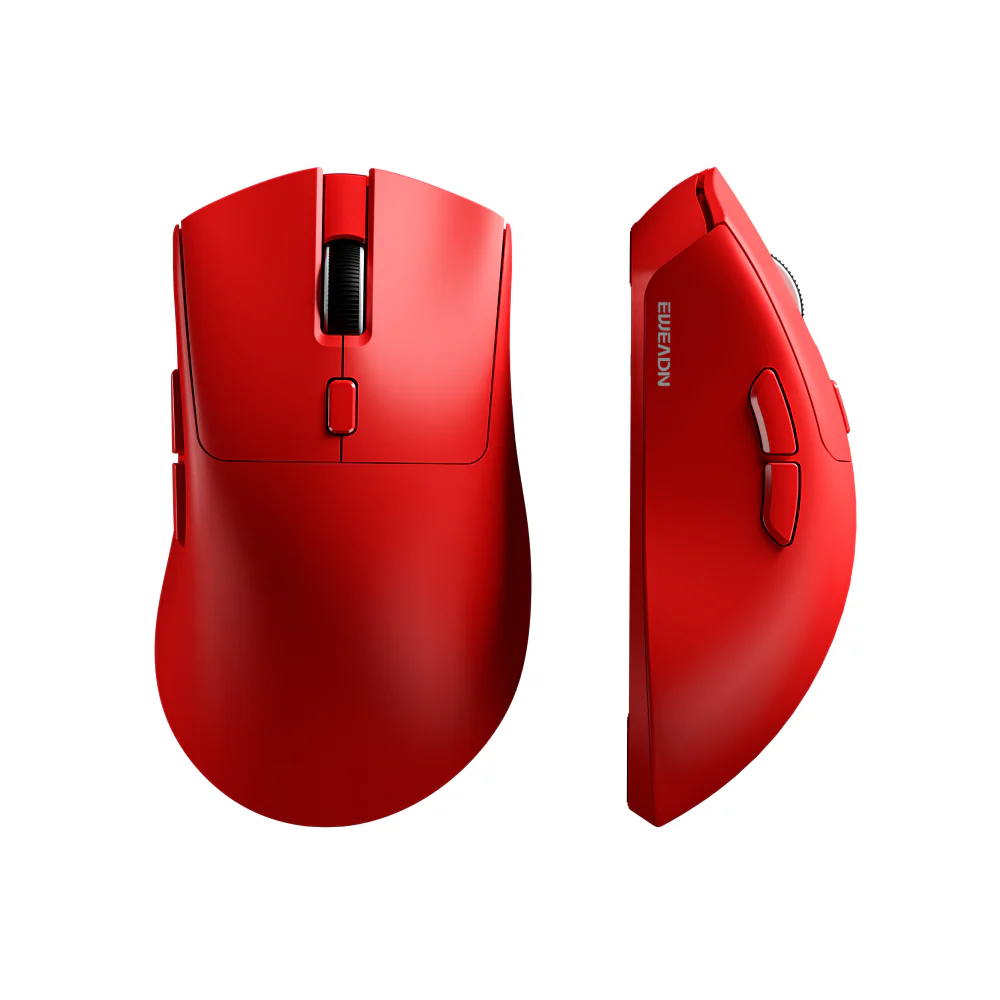 EWEADN E7 Tri-Mode Wireless Gaming Mouse – 65g Ultra-Lightweight – Red