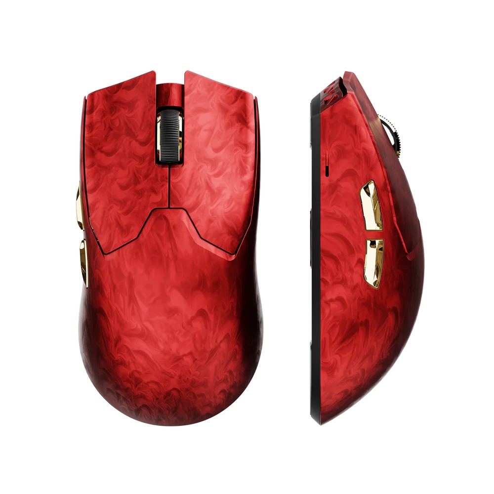 EWEADN Z7 8K Dual-Mode Flagship Wireless Gaming Mouse Carbon Fiber Shell – Red