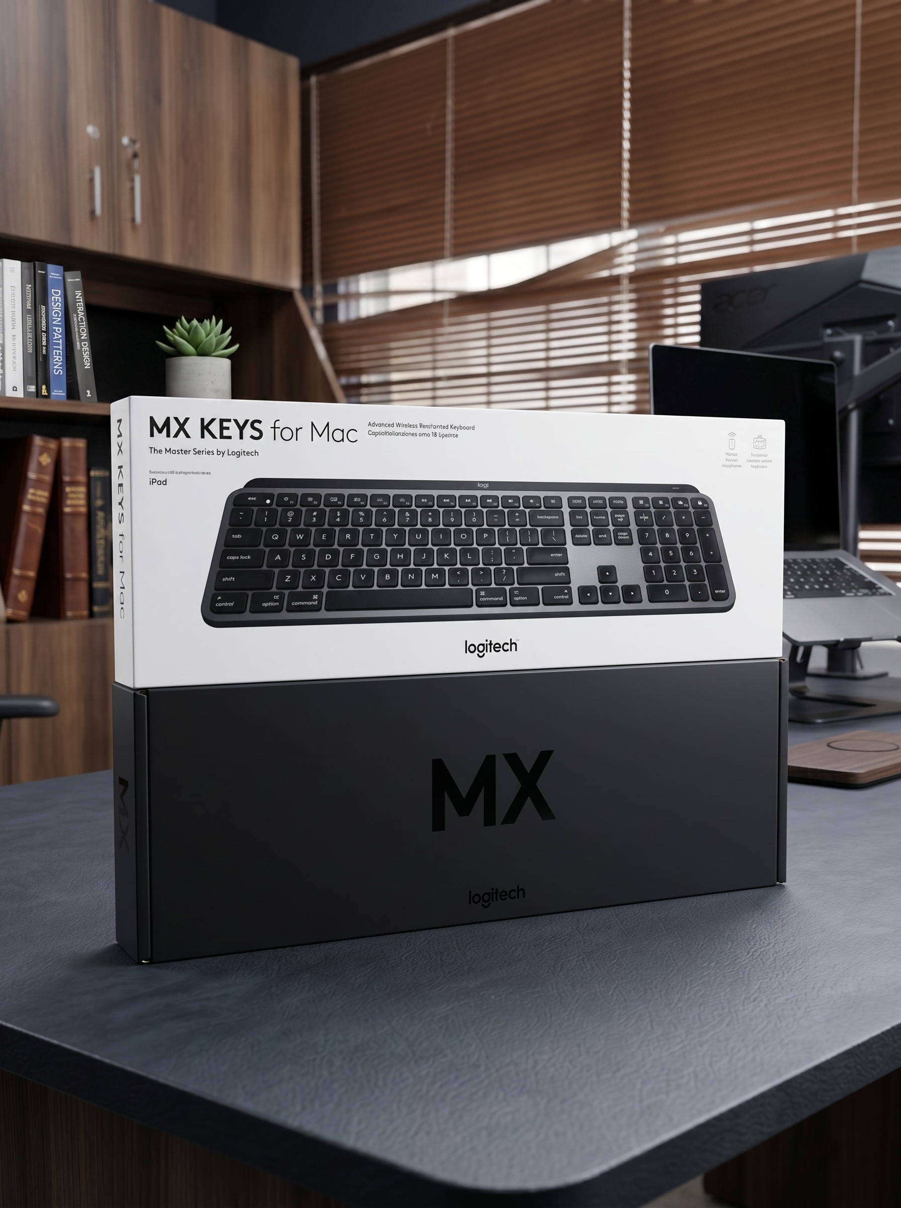 Logitech Keyboard : MX Keys for MAC Advanced Wireless Graphite (920-009560-Z)
