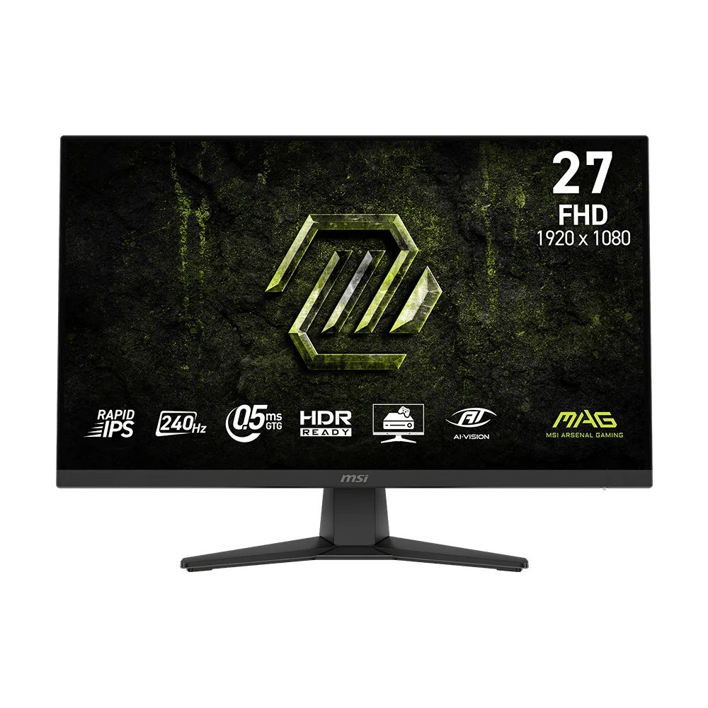 MSI MAG 272F X24 27″ FHD (1920×1080) 240Hz 0.5ms GTG Rapid IPS Gaming Monitor with Tilt Adjustment