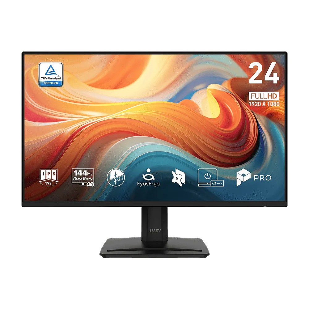 MSI Pro MP242 E14A 23.8″ 16:9 Full HD 144Hz IPS LCD HDR Matte Black Monitor