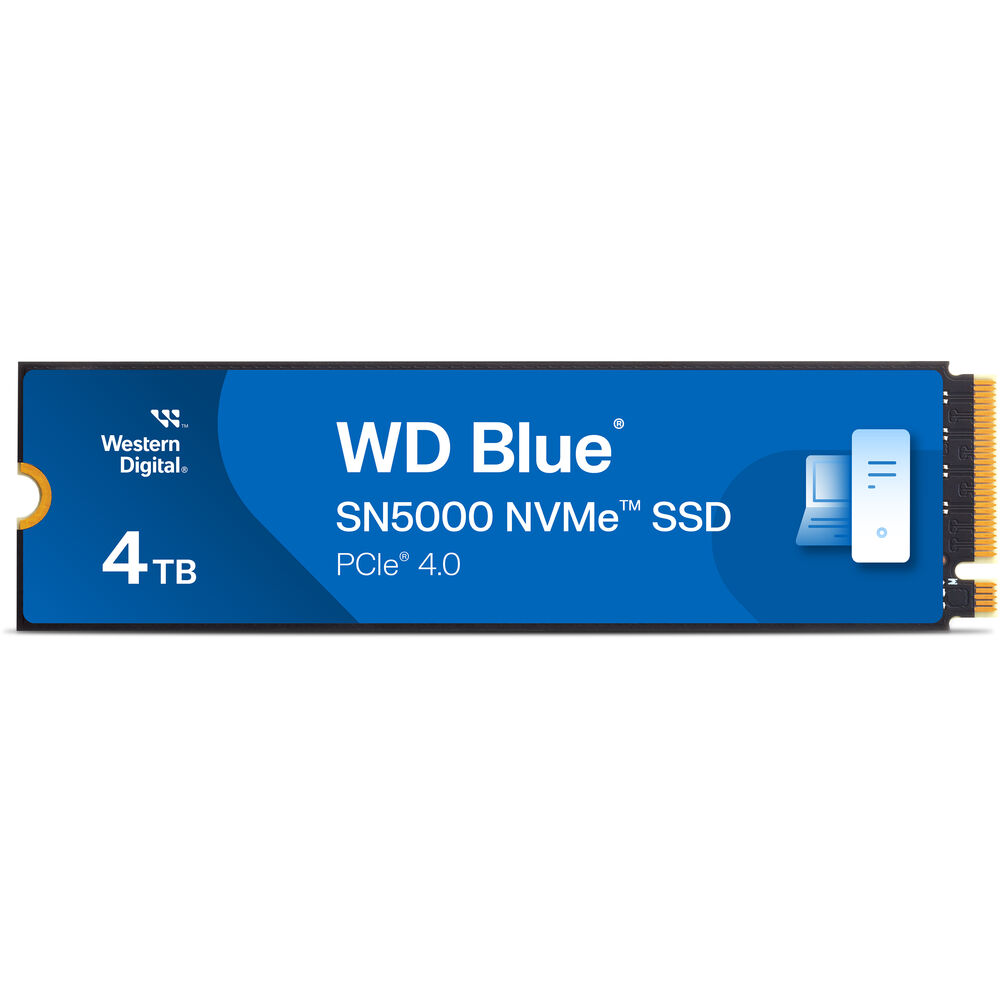 WD Blue SN5000 NVMe SSD 4TB Gen4 Sequential Read Performance 5,150MB/s WDS400T4B0E