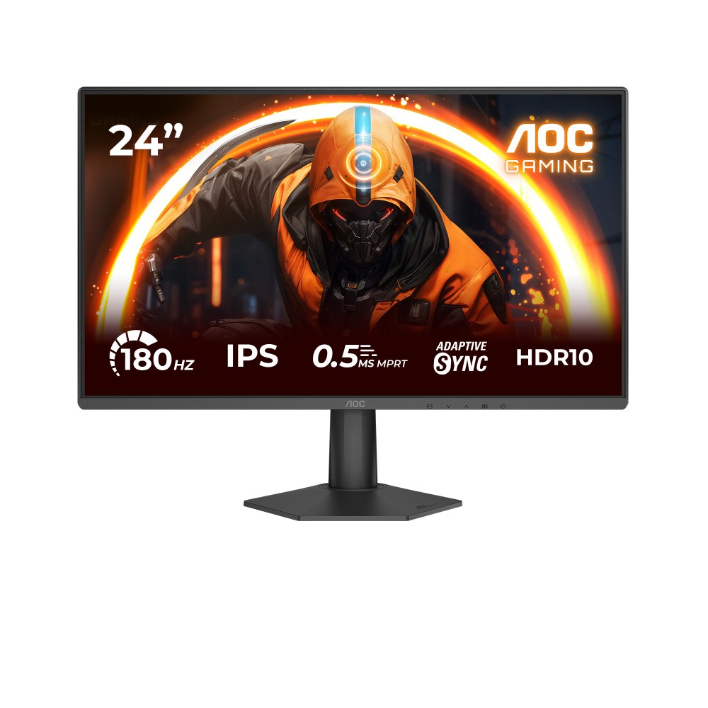 AOC 24G50F 23.8″ Gaming Monitor – Full HD IPS, 180Hz, 0.5ms MPRT, Adaptive Sync, HDR10, G-SYNC Compatible